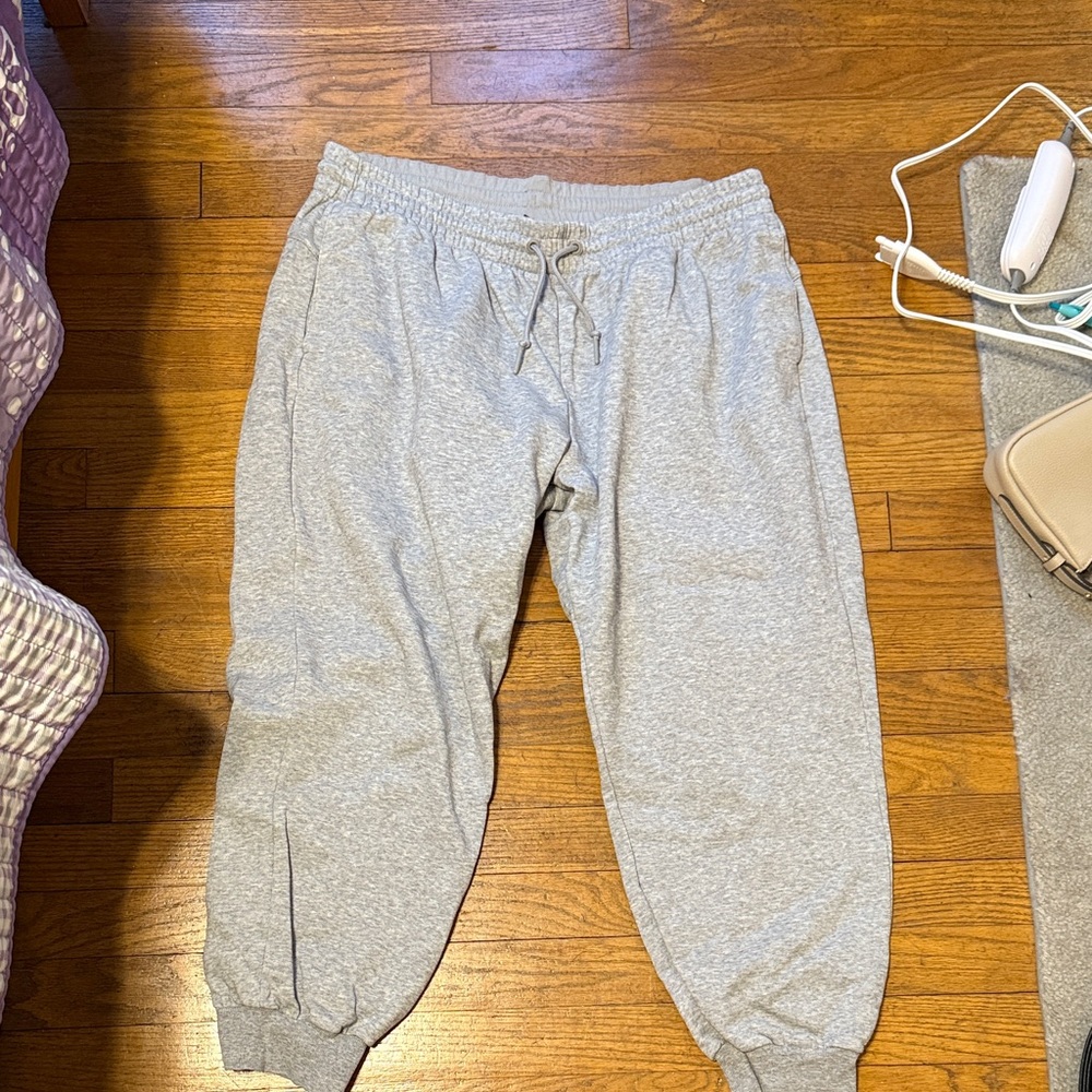 adidas Men's Light Gray Joggers